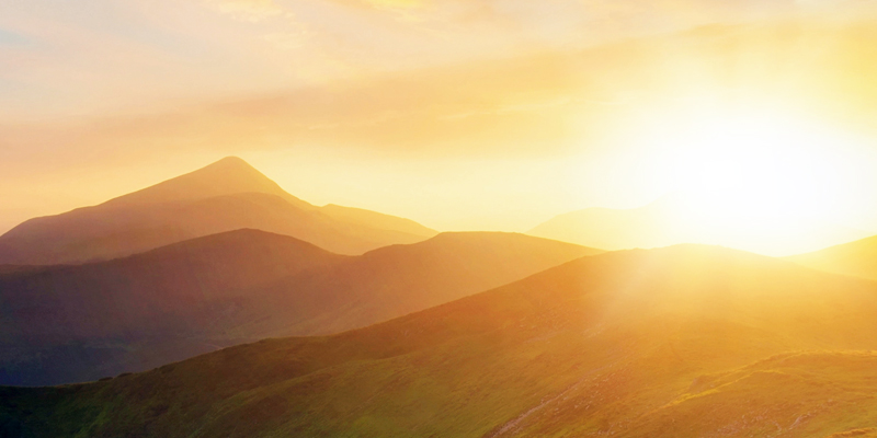 Sonne über der Natur ThetaHealing Seminar 7 Ebenen des Seins / 7 Ebenen der Existenzen